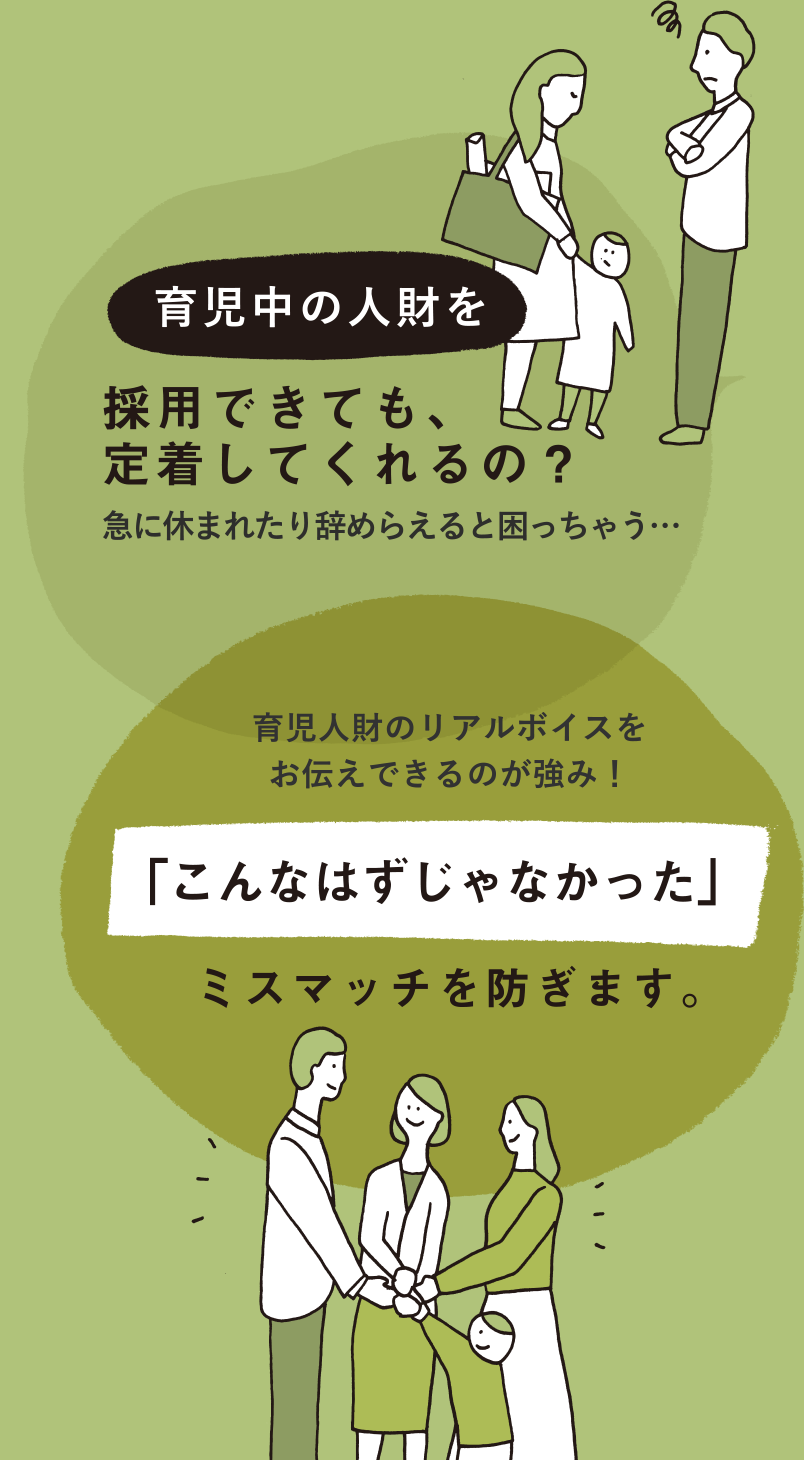 定着・活躍する社内環境へ徹底的にお節介サポート